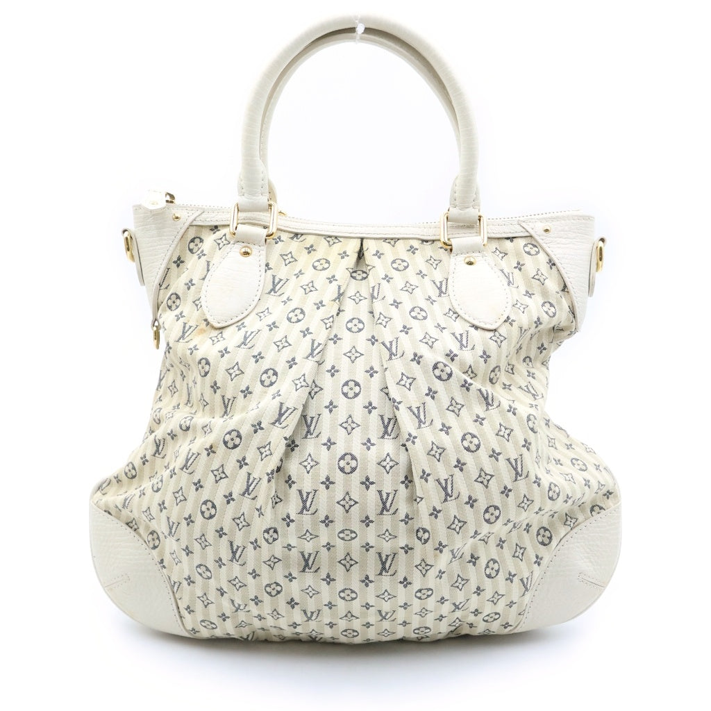 LOUIS VUITTON(ルイヴィトン) モノグラムミニラン マリナPM キャンバス レザー 2WAY ハンド ショルダー バッグ ゴールド金具 アイボリー M95494 レディース