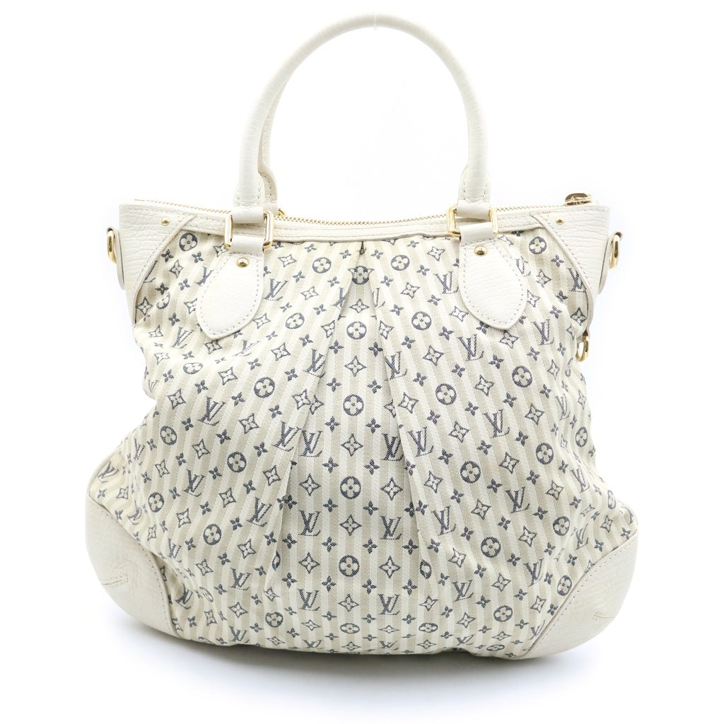LOUIS VUITTON(ルイヴィトン) モノグラムミニラン マリナPM キャンバス レザー 2WAY ハンド ショルダー バッグ ゴールド金具 アイボリー M95494 レディース