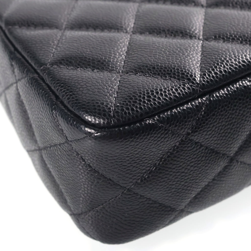 CHANEL(シャネル) マトラッセ キャビアスキン チェーンクラッチ ショルダーバッグ ブラック ゴールド金具 AP4704 シール レディース