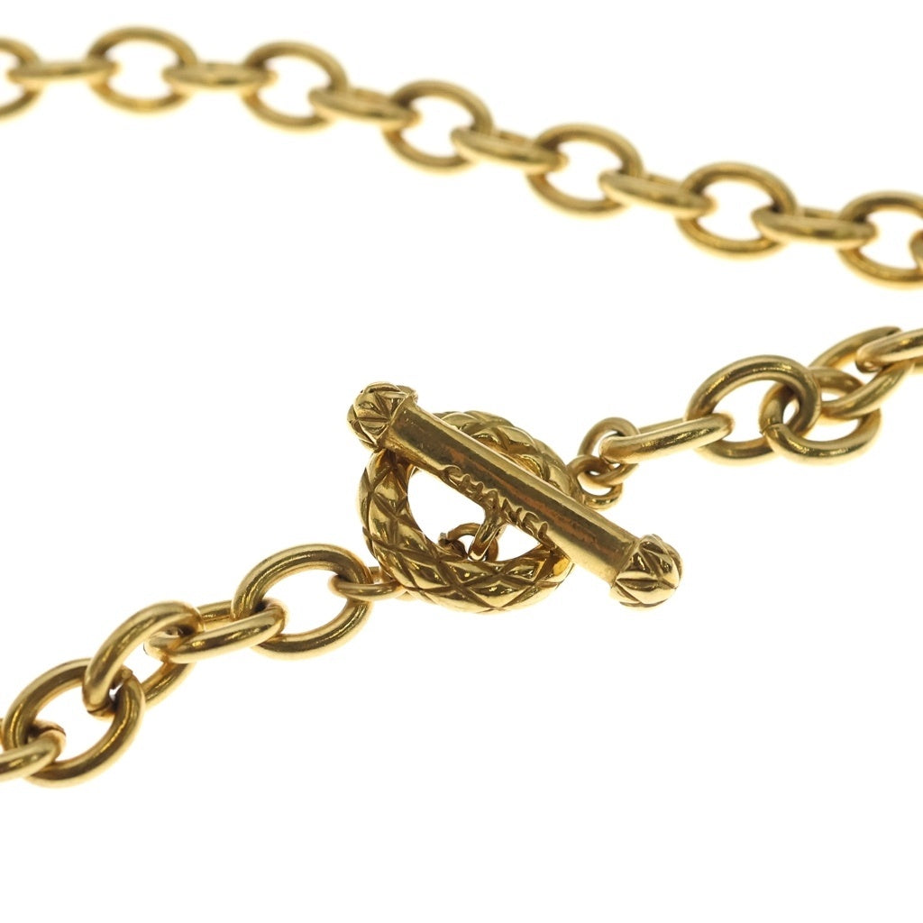 CHANEL(シャネル) ココマーク フラワーモチーフ ネックレス ペンダント チェーン ゴールド GP レディース