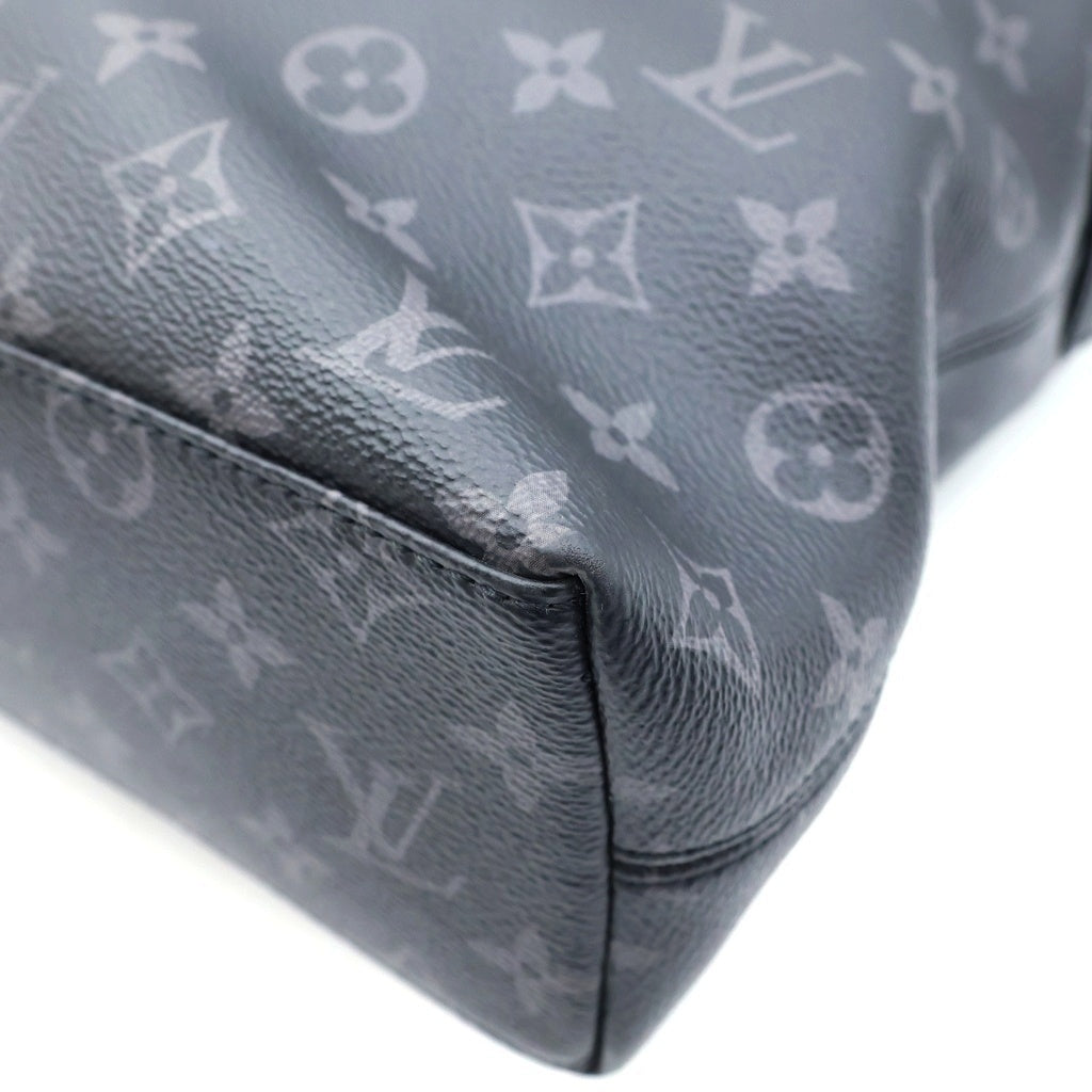 LOUIS VUITTON(ルイヴィトン) モノグラムエクリプス エクスプローラー PVC レザー ブリーフケース ハンド ビジネスバッグ シルバー金具 ブラック M40566 RFID
