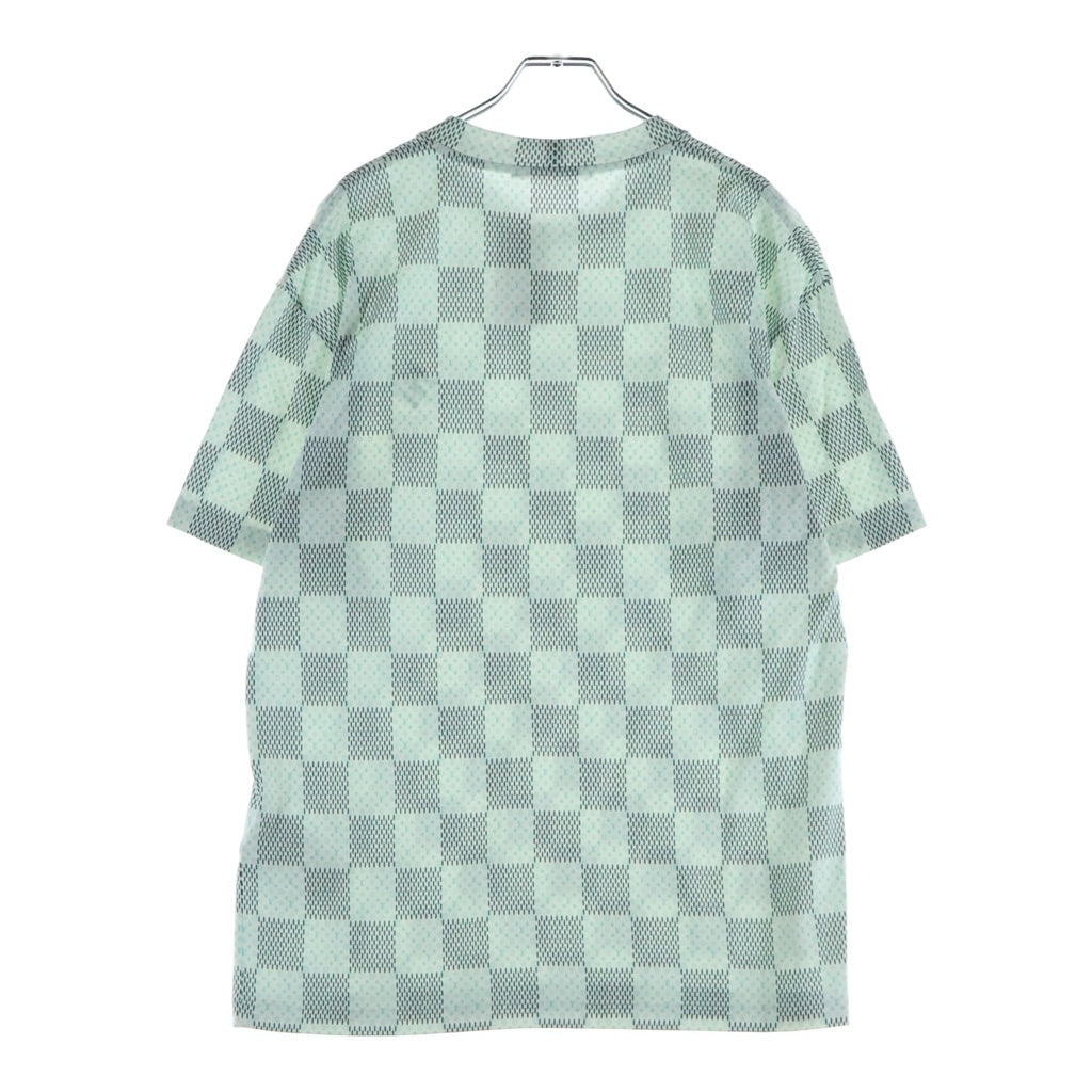 LOUIS VUITTON(ルイヴィトン) 24SS ダミエ モノグラムプリント 半袖Tシャツ カットソー ホワイト/グリーン RM242MM NPG HRY10W