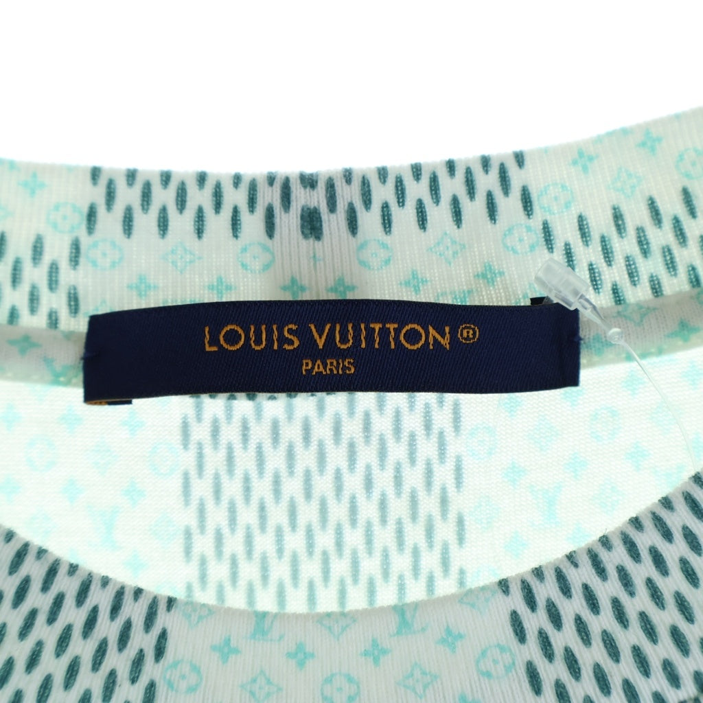 LOUIS VUITTON(ルイヴィトン) 24SS ダミエ モノグラムプリント 半袖Tシャツ カットソー ホワイト/グリーン RM242MM NPG HRY10W