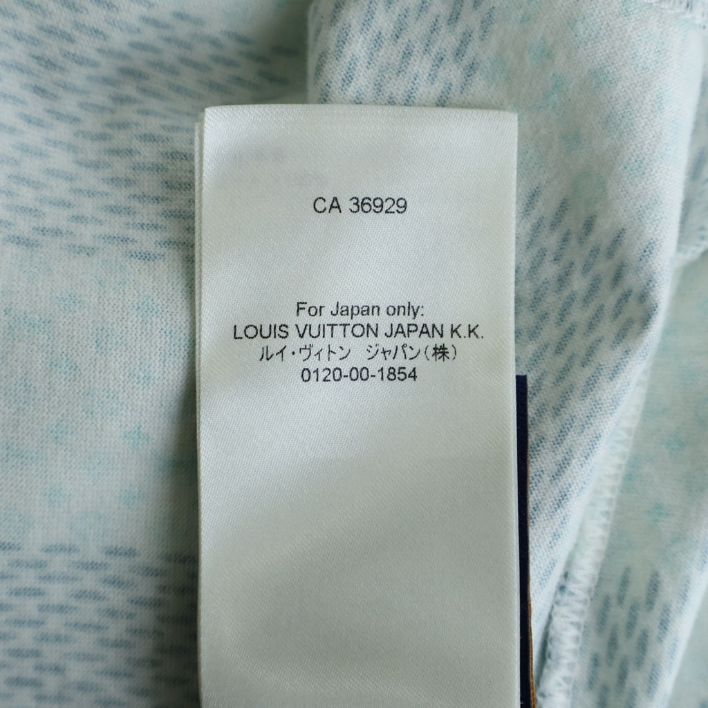 LOUIS VUITTON(ルイヴィトン) 24SS ダミエ モノグラムプリント 半袖Tシャツ カットソー ホワイト/グリーン RM242MM NPG HRY10W