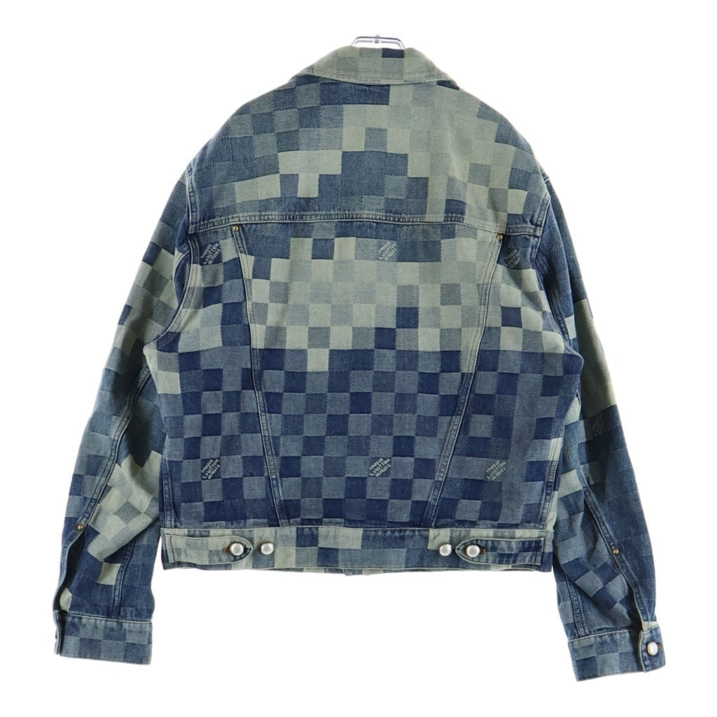 LOUIS VUITTON(ルイヴィトン) 24SS ダミエ クラシックデザイン デニムジャケット インディゴ RM241 GCO HQA76W