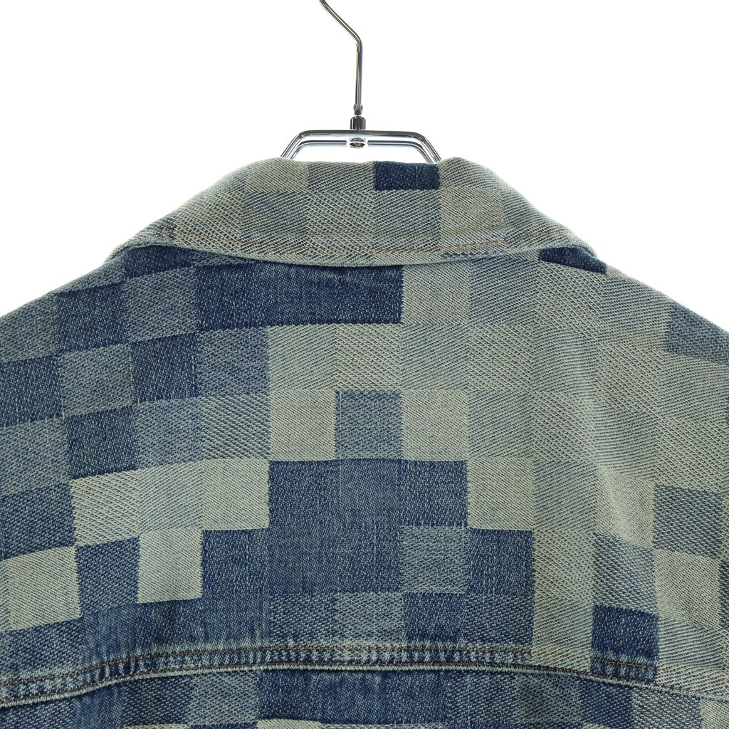 LOUIS VUITTON(ルイヴィトン) 24SS ダミエ クラシックデザイン デニムジャケット インディゴ RM241 GCO HQA76W
