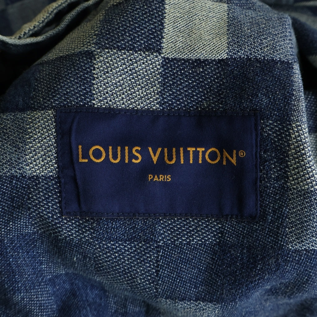 LOUIS VUITTON(ルイヴィトン) 24SS ダミエ クラシックデザイン デニムジャケット インディゴ RM241 GCO HQA76W