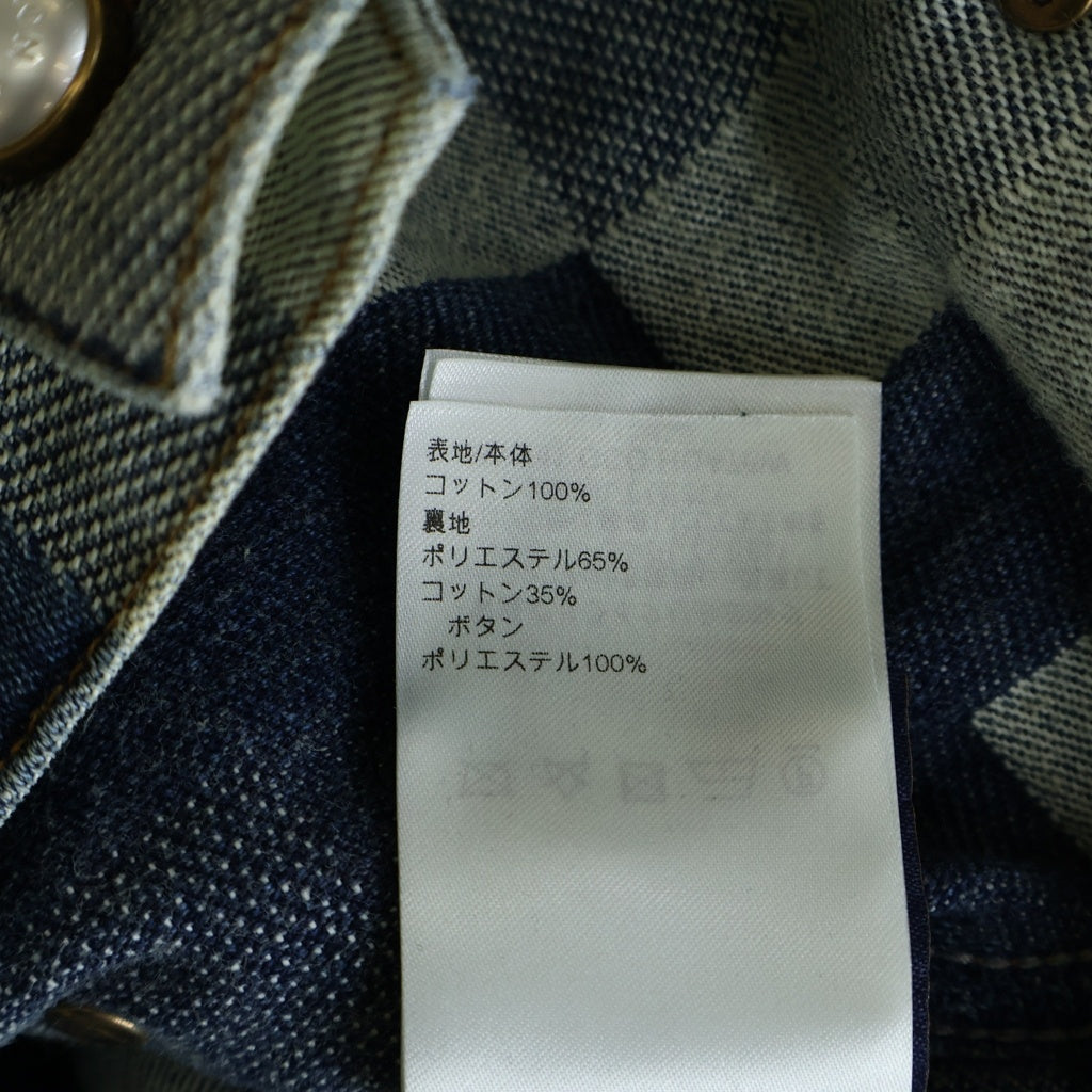 LOUIS VUITTON(ルイヴィトン) 24SS ダミエ クラシックデザイン デニムジャケット インディゴ RM241 GCO HQA76W