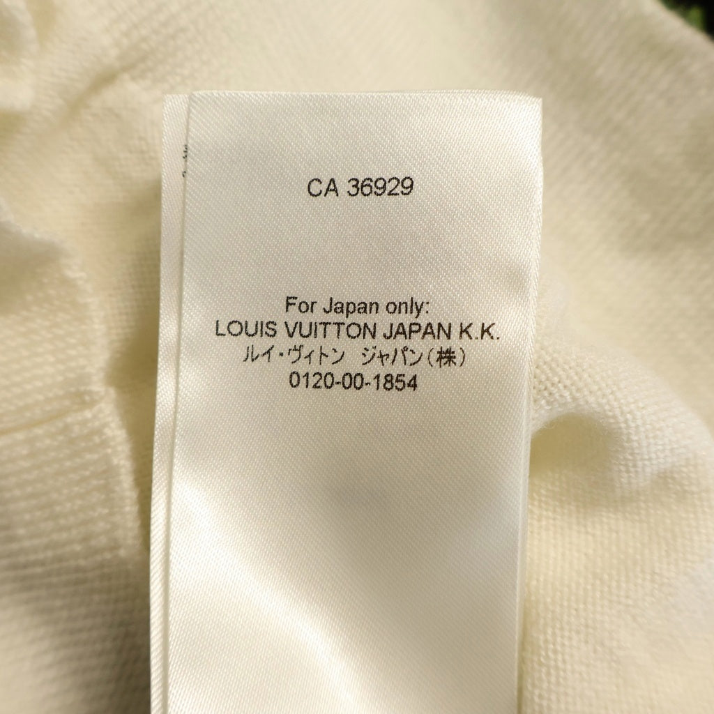 LOUIS VUITTON(ルイヴィトン) 23SS シスルインターシャ プルオーバーニット セーター アザミモチーフ ウール アイボリー RM231 X87 HON89W
