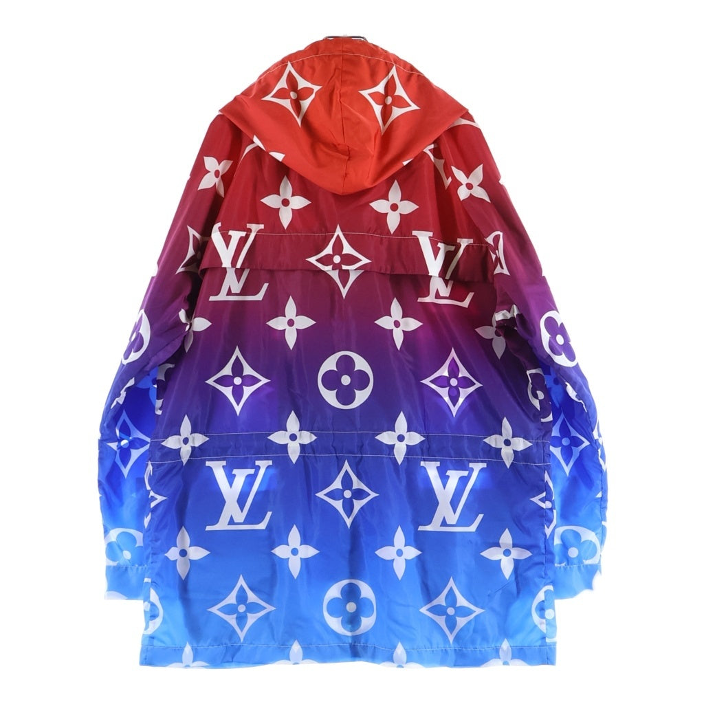 LOUIS VUITTON(ルイヴィトン) 21SS サンセットモノグラム フーデッドジャケット パーカー ナイロンフーディー グラデーション レッド/ブルー RW212J EV0 FLOW04