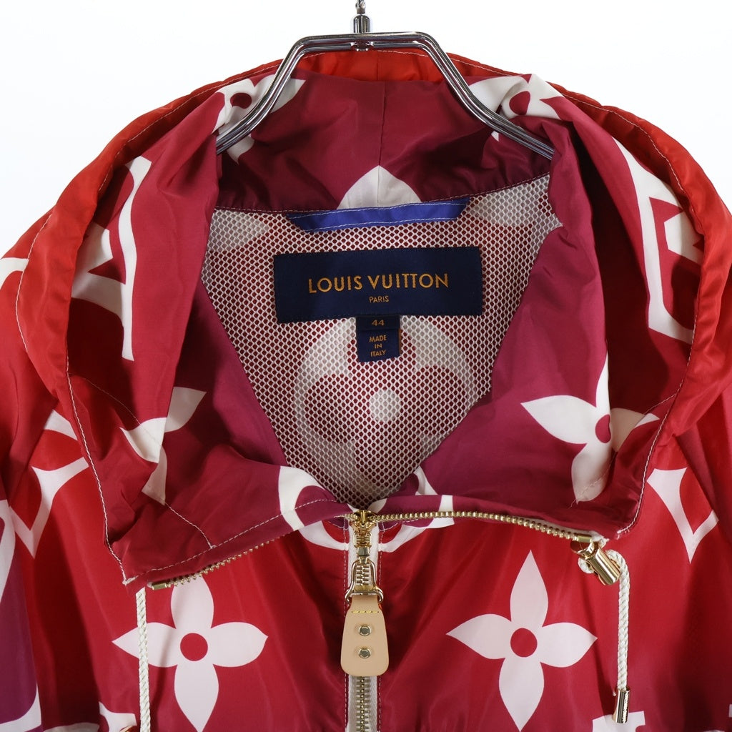 LOUIS VUITTON(ルイヴィトン) 21SS サンセットモノグラム フーデッドジャケット パーカー ナイロンフーディー グラデーション レッド/ブルー RW212J EV0 FLOW04
