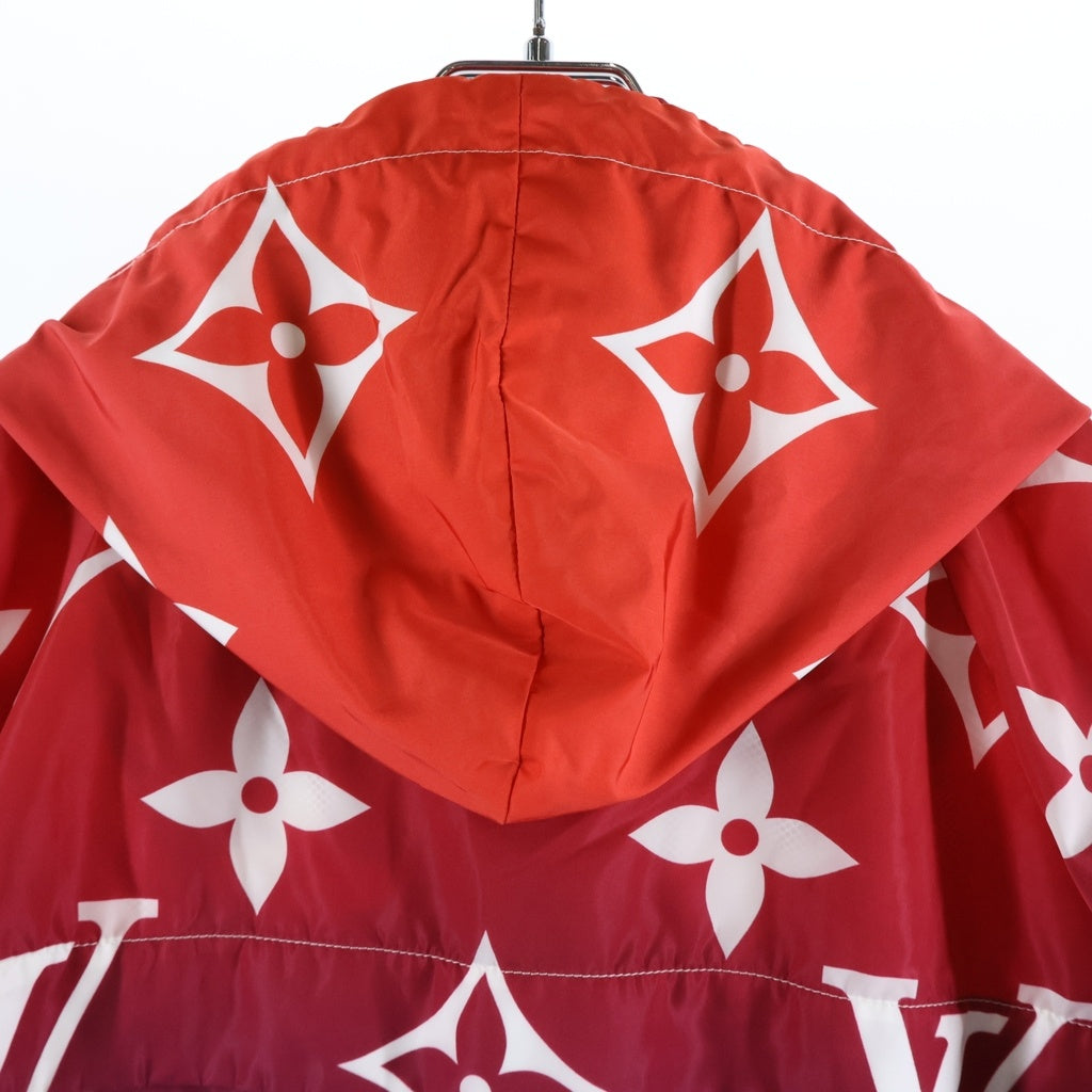LOUIS VUITTON(ルイヴィトン) 21SS サンセットモノグラム フーデッドジャケット パーカー ナイロンフーディー グラデーション レッド/ブルー RW212J EV0 FLOW04