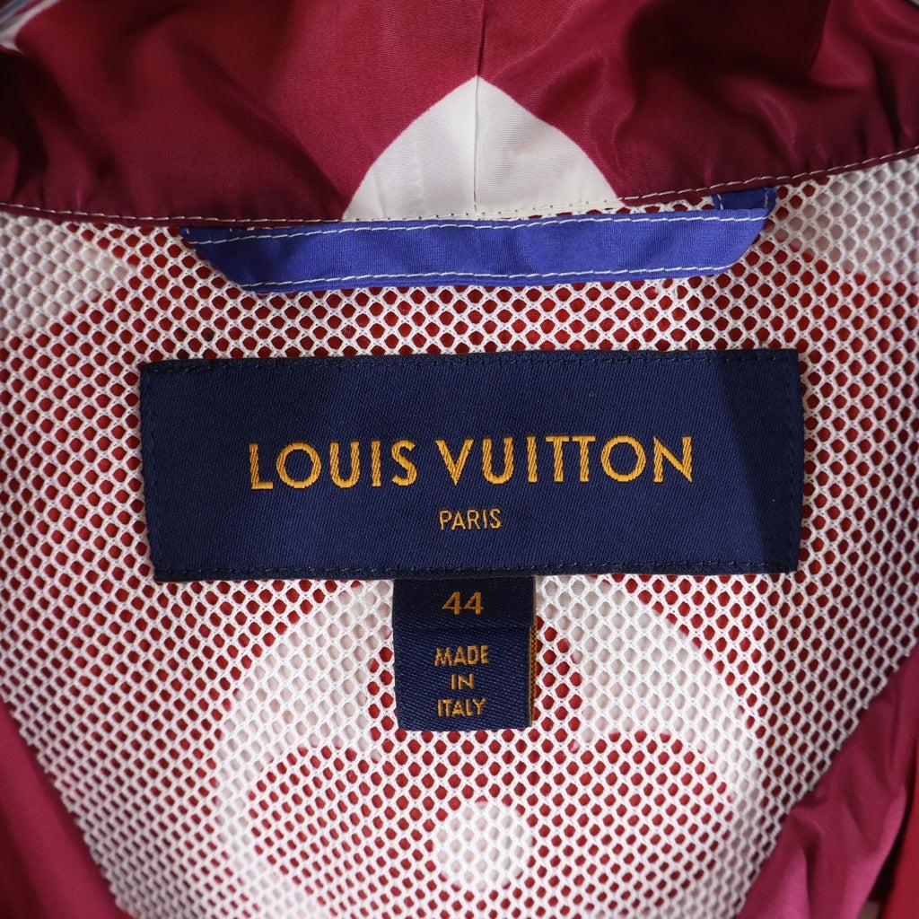 LOUIS VUITTON(ルイヴィトン) 21SS サンセットモノグラム フーデッドジャケット パーカー ナイロンフーディー グラデーション レッド/ブルー RW212J EV0 FLOW04