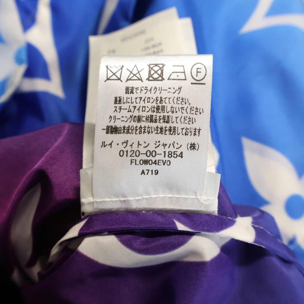 LOUIS VUITTON(ルイヴィトン) 21SS サンセットモノグラム フーデッドジャケット パーカー ナイロンフーディー グラデーション レッド/ブルー RW212J EV0 FLOW04