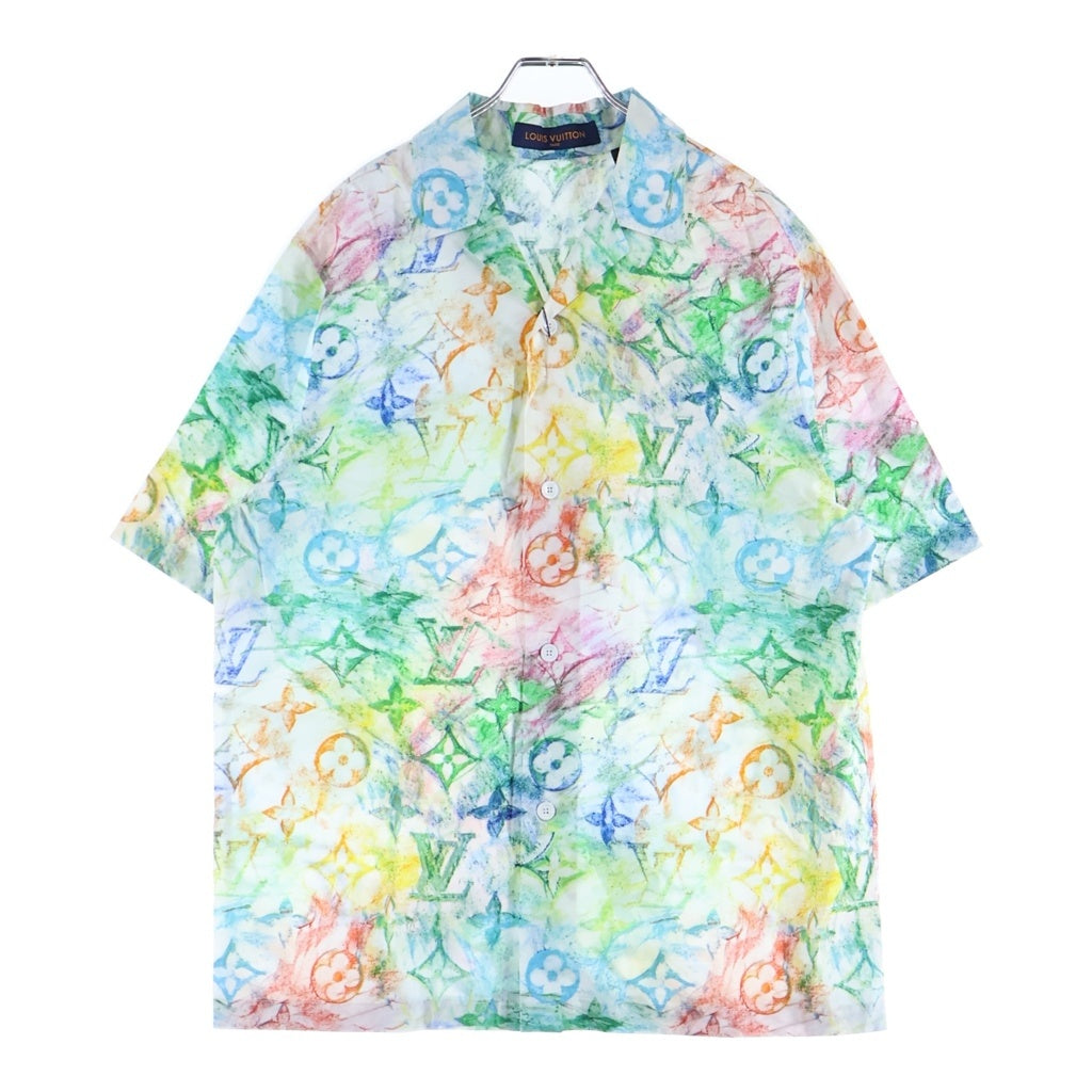 LOUIS VUITTON(ルイヴィトン) 21SS パステルモノグラム 開襟半袖シャツ コットン ロゴ マルチカラー RM211M ZKJ HKS18W