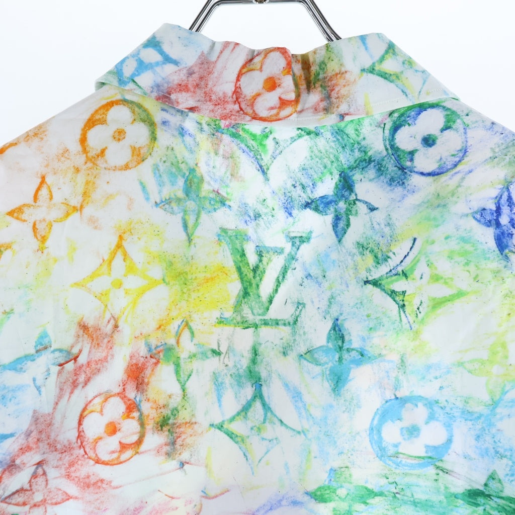 LOUIS VUITTON(ルイヴィトン) 21SS パステルモノグラム 開襟半袖シャツ コットン ロゴ マルチカラー RM211M ZKJ HKS18W