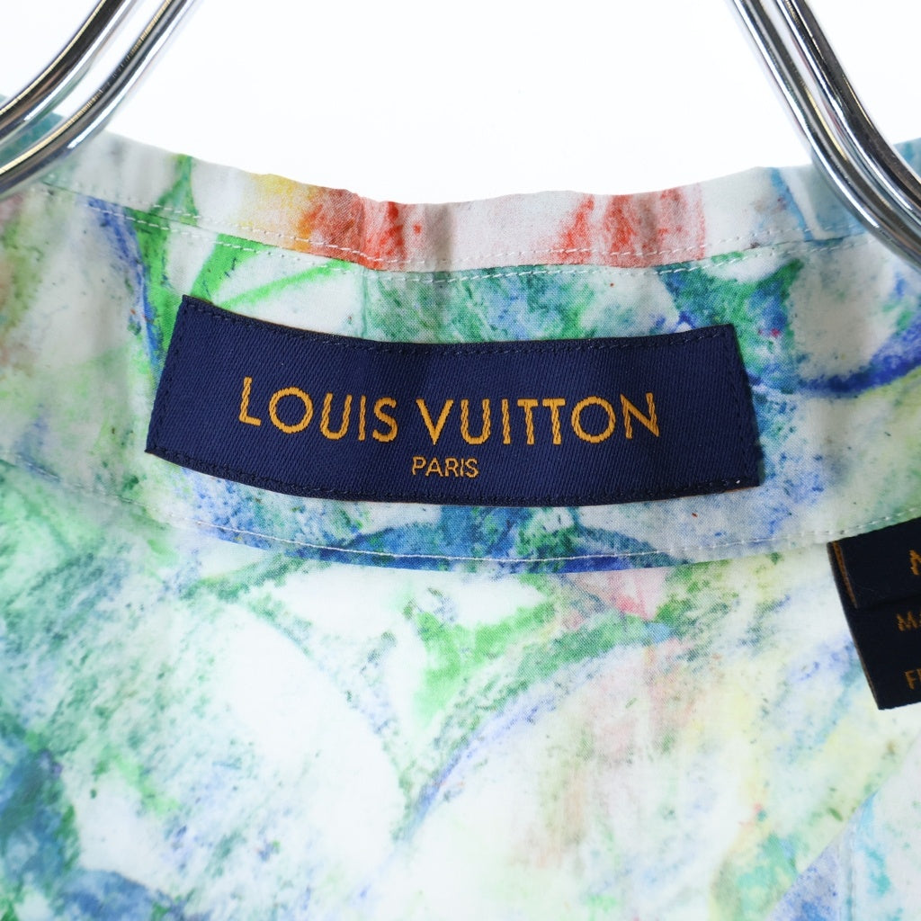 LOUIS VUITTON(ルイヴィトン) 21SS パステルモノグラム 開襟半袖シャツ コットン ロゴ マルチカラー RM211M ZKJ HKS18W