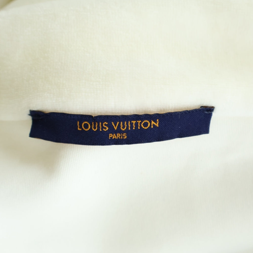 LOUIS VUITTON(ルイヴィトン) 19SS ベロア マルチポケット ハーフジップブルゾン ハーフジップスウェット アイボリー #XS RM191 JZA HGY82W