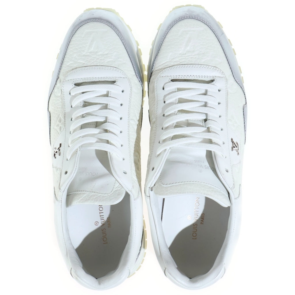 LOUIS VUITTON(ルイヴィトン) Run Away Line Sneaker ランアウェイライン モノグラムエンボス ローカットスニーカー レザー ホワイト 1A9FEW