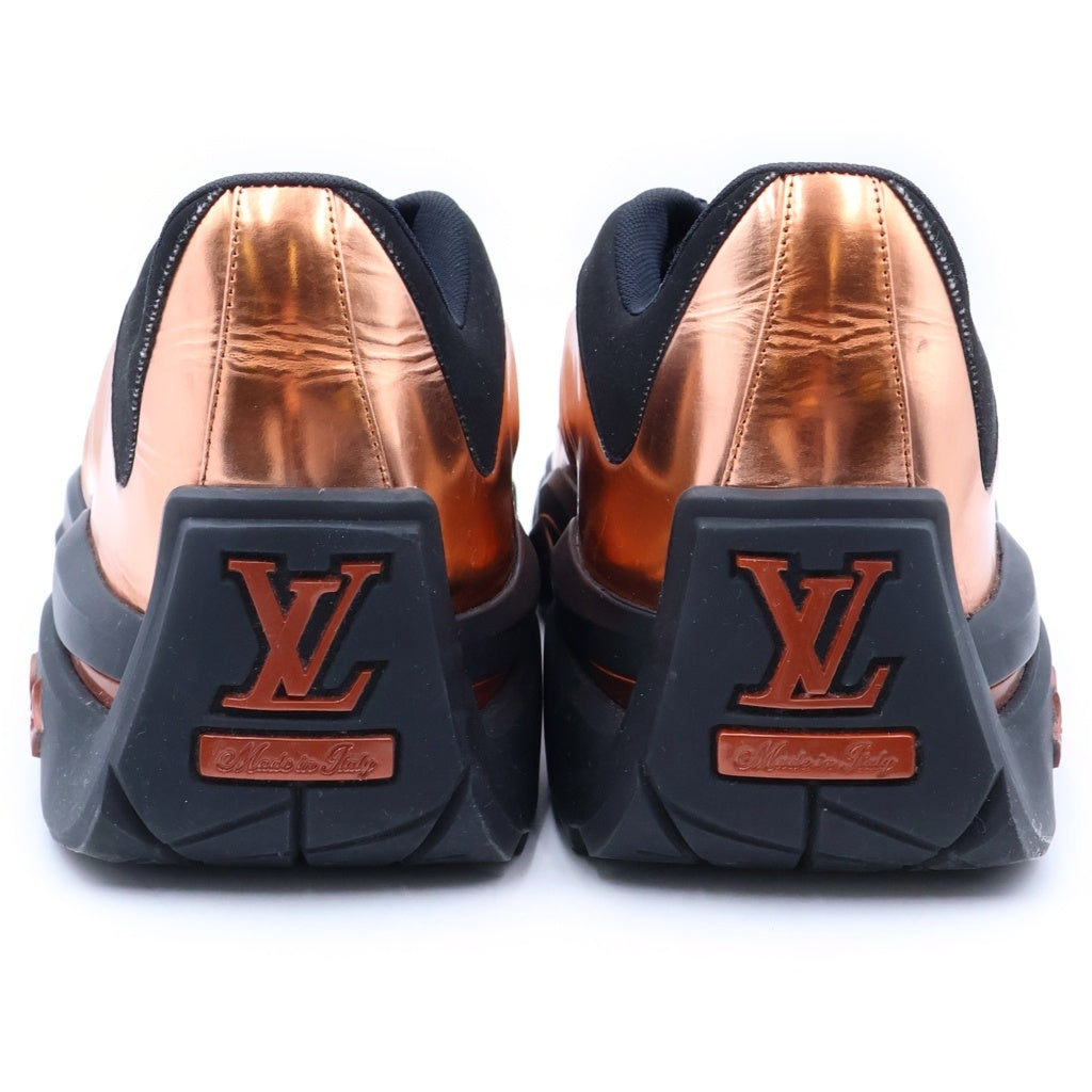 LOUIS VUITTON(ルイヴィトン) ミレニアムライン メタリックスニーカー ブロンズ×ブラック #7 1A991J