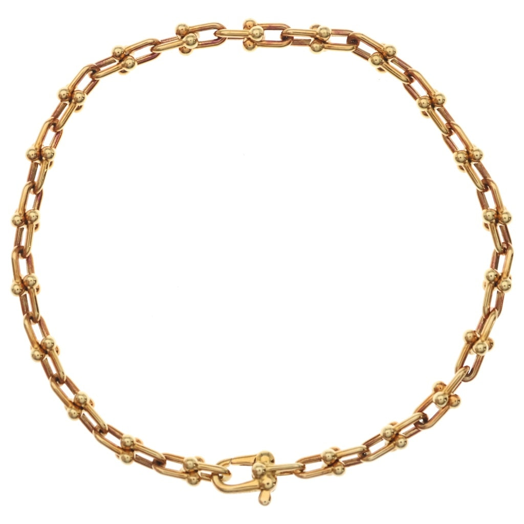 TIFFANY & Co.(ティファニー) Hardwear Micro Link Bracelet ハードウェア マイクロリンク ブレスレット ラージ ローズゴールド 60416990 レディース