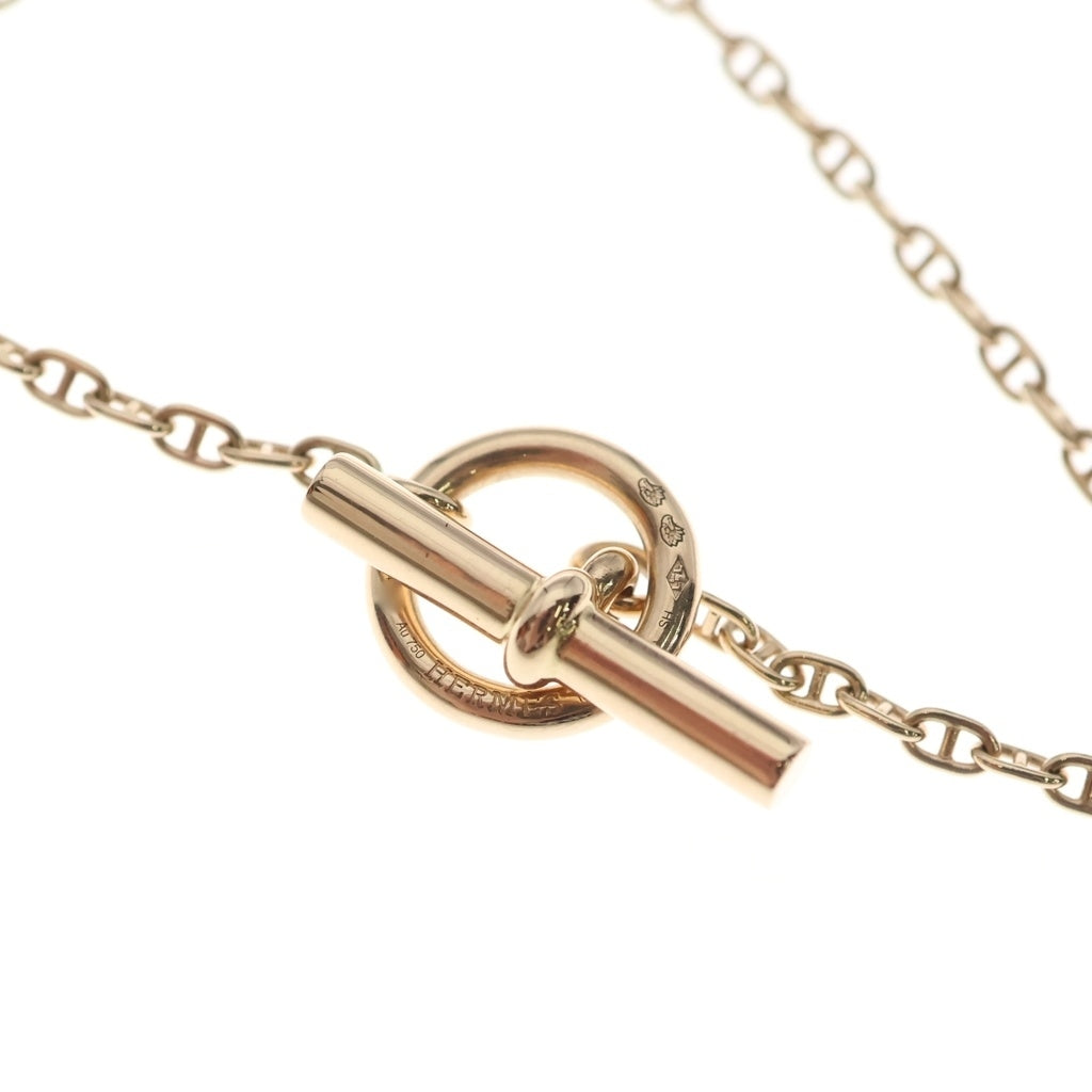 HERMES(エルメス) ファランドール ダイヤモンド ネックレス Au750 ピンクゴールド