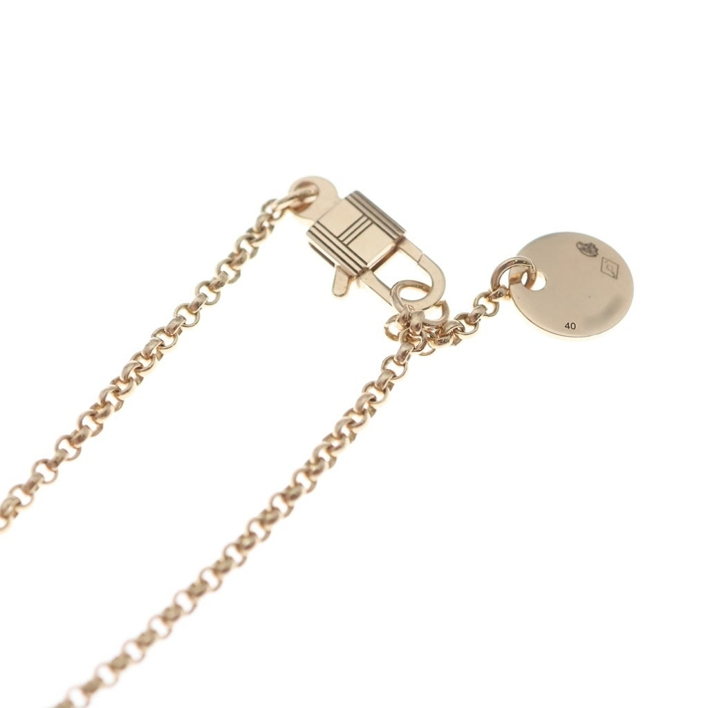 HERMES(エルメス) クルー ドゥ H ネックレス Au750 ピンクゴールド ダイヤモンド レディース