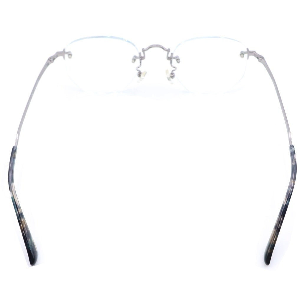 HERMES(エルメス) Selecta(セレクタ) 25SS スクエアシェイプ リムレス アイウェア メガネ 眼鏡 シルバー 87-5040-3 ※度入り レディース