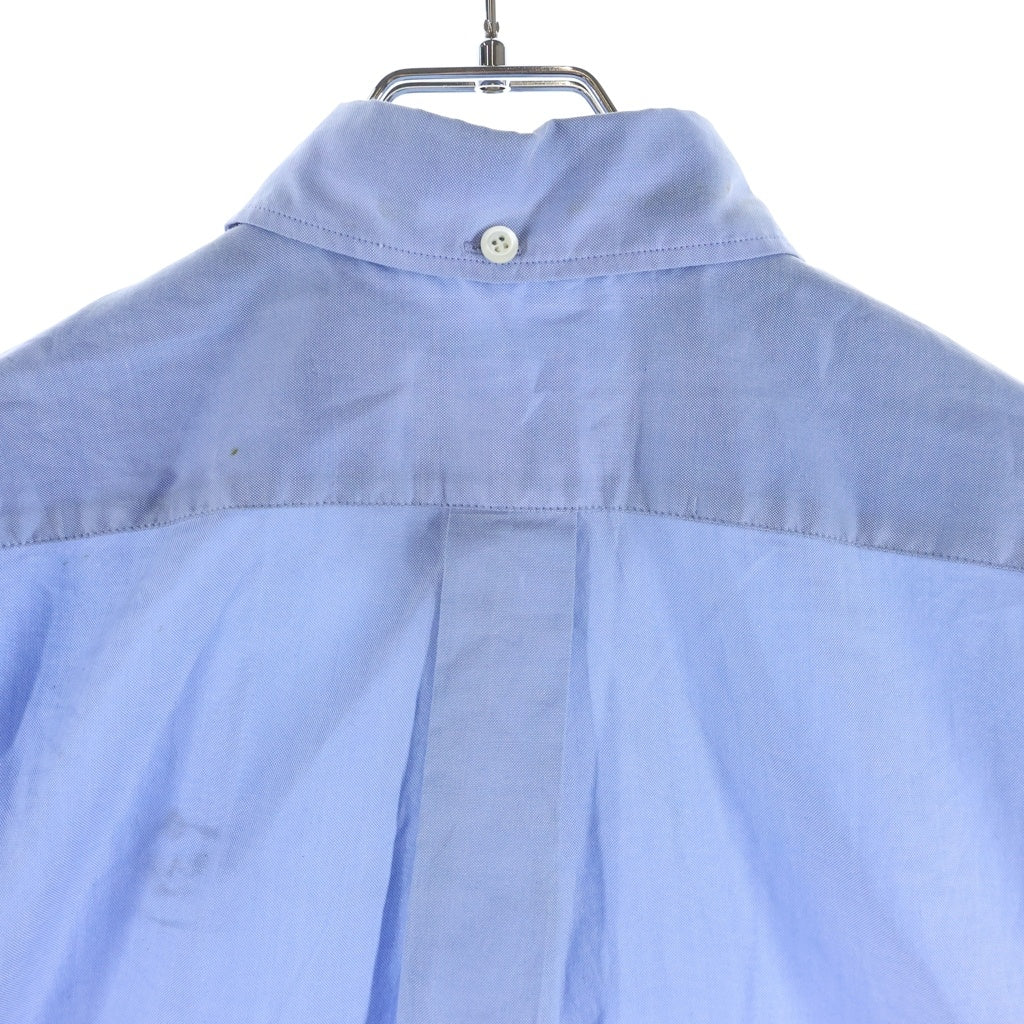 PRADA(プラダ) ロゴプリント 半袖クロップドシャツ ハーフスリーブシャツ ライトブルー #36 P459GR レディース