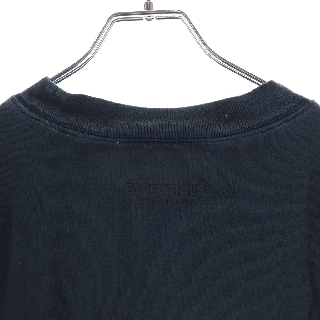 FEAR OF GOD ESSENTIALS(フィアオブゴッド エッセンシャルズ) ラバーロゴ Tシャツ カットソー ブラック #M 8317-3-000016