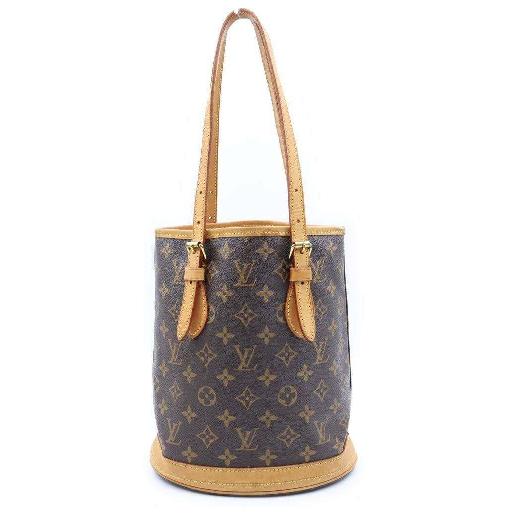 LOUIS VUITTON(ルイヴィトン) モノグラム バケット ハンドバッグ ブラウン PVCレザー M42238 レディース