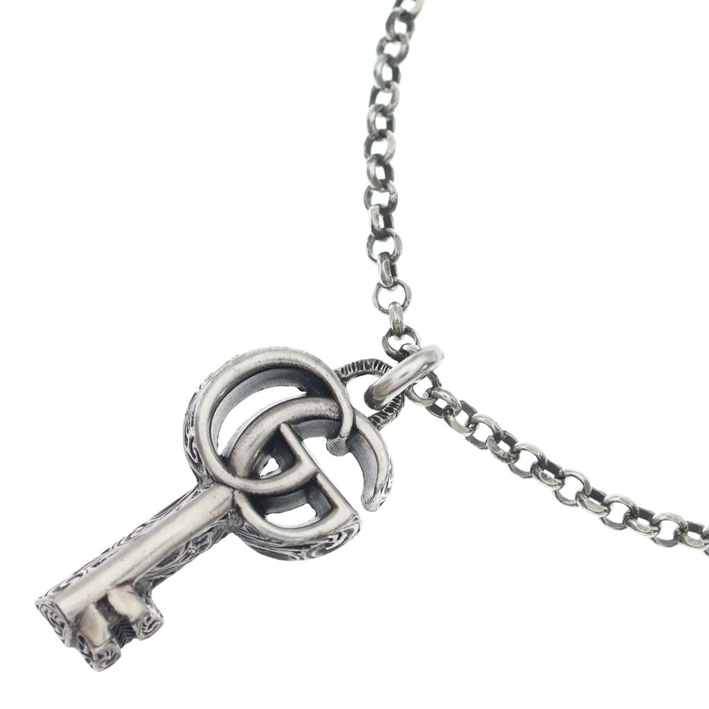 GUCCI(グッチ) ダブルG キーネックレス ペンダント チェーン シルバー SV925 レディース