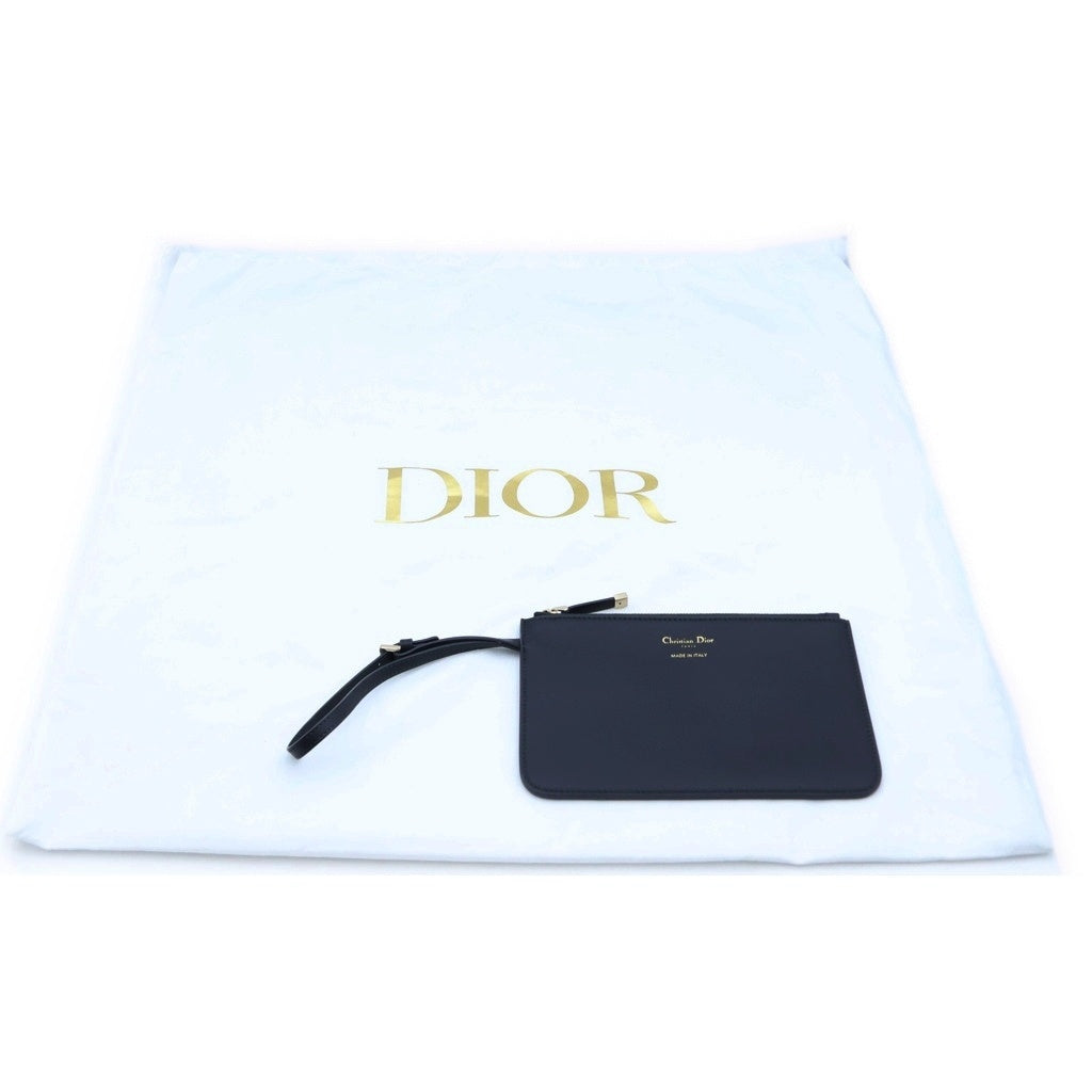 Christian Dior(クリスチャンディオール) Dior Toujours ディオール トゥージュール ハンドバッグ ネイビー レザー×ツイード ゴールド金具 レディース