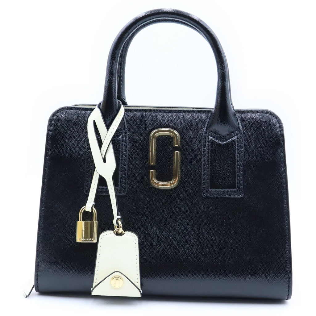 MARC BY MARC JACOBS(マーク バイ マーク ジェイコブス) リトルビックショット 2WAYショルダーバッグ ハンドバッグ ブラック レザー ゴールド金具 レディース