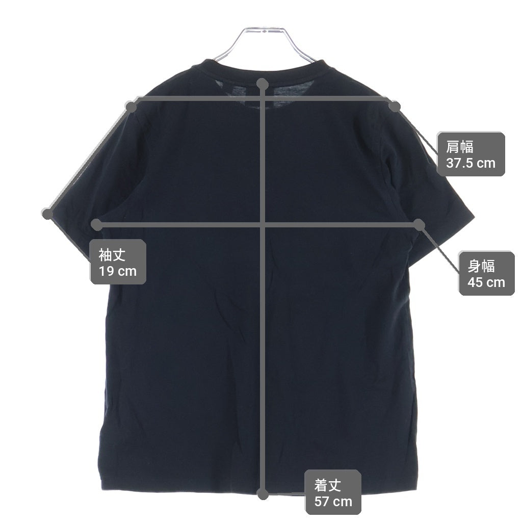 BURBERRY(バーバリー) ロゴプリント 半袖カットソー Tシャツ ブラック コットン レディース