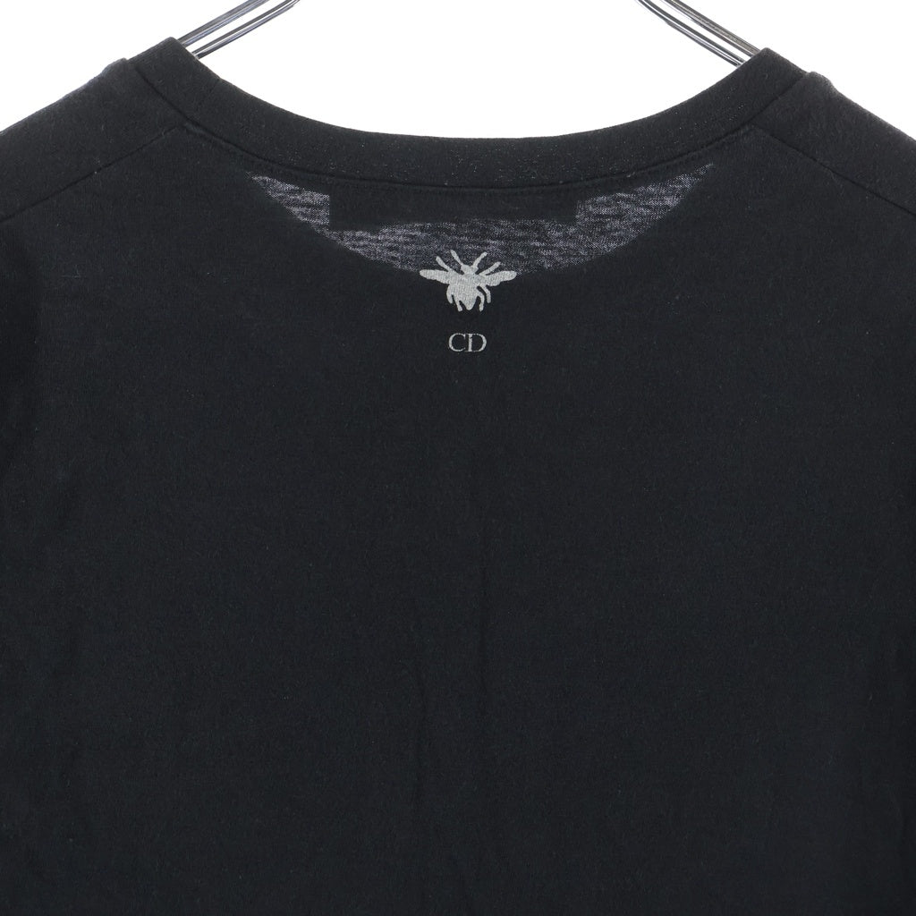 Christian Dior(クリスチャンディオール) J'ADORE DIOR8 ロゴ 半袖カットソー Tシャツ ブラック コットン レディース
