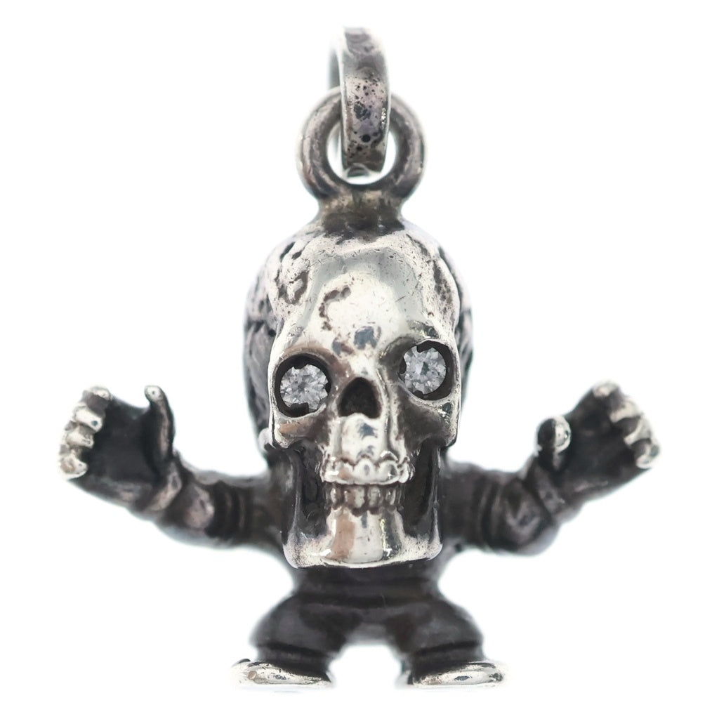 CHROME HEARTS(クロムハーツ) FOTI HARRIS TEETER CHARM 2PD フォティハリスティーター 2Pダイヤ チャーム ペンダントトップ シルバー