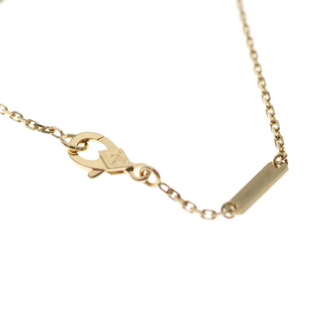 Van Cleef & Arpels(ヴァンクリーフアンドアーペル) ヴィンテージアルハンブラ エナメル ピンク ネックレス ペンダント チェーン ピンクゴールド Au750YG VCARPQZK00 レディース