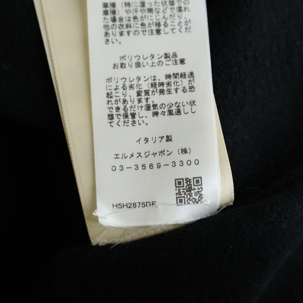 HERMES(エルメス) パルフロワ リミックス ショート スリーブ 半袖 ニット セーター ブラック H5H2675DF レディース