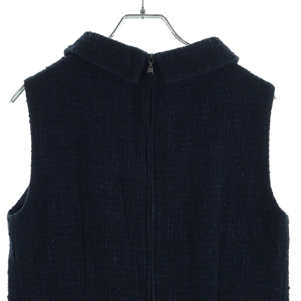 FOXEY(フォクシー) アメリ ノースリーブバックジップフレア ワンピース ネイビー ミッドナイト #38 43188-A000801KE レディース