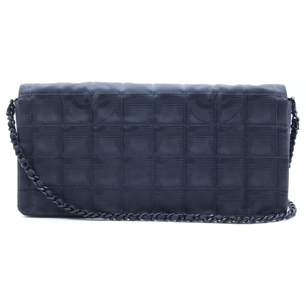CHANEL(シャネル) ニュートラベルライン チェーンショルダーバッグ ブラック ナイロン ブラック金具 レディース