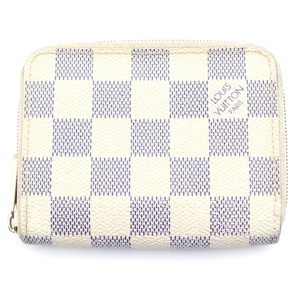 LOUIS VUITTON(ルイヴィトン) ダミエアズール ジッピー コインパース ラウンドファスナー コインケース アイボリー N63069 レディース