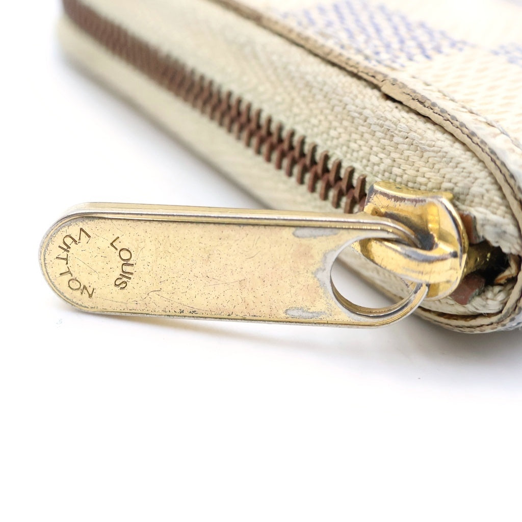 LOUIS VUITTON(ルイヴィトン) ダミエアズール ジッピー コインパース ラウンドファスナー コインケース アイボリー N63069 レディース