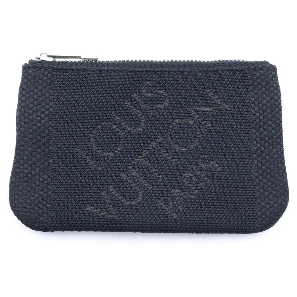 LOUIS VUITTON(ルイヴィトン) ダミエ ジェアン ポシェットクレ カルト クレディ コインケース ブラック シルバー金具 M93549