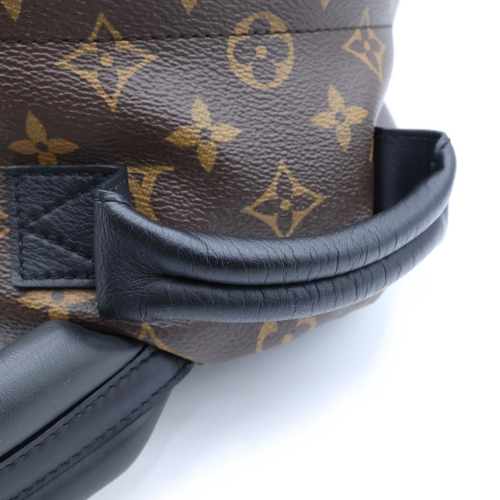 LOUIS VUITTON(ルイヴィトン) モノグラム パームスプリングスMM リュックサック バックパック ブラウン×ブラック レザー×PVC M44874 ゴールド金具 レディース