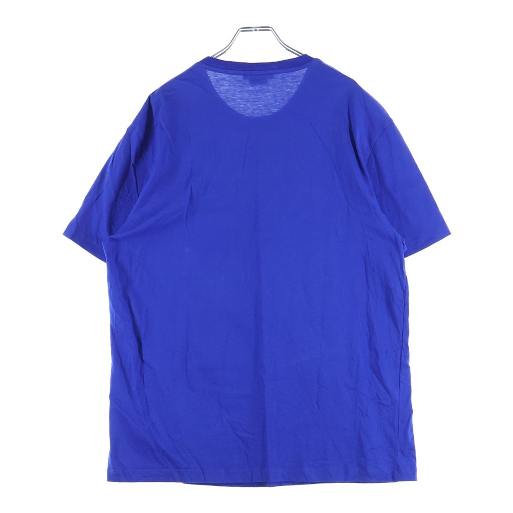 VERSACE(ヴェルサーチ) メデューサ フロントプリント 半袖Tシャツ カットソー ブルー #L