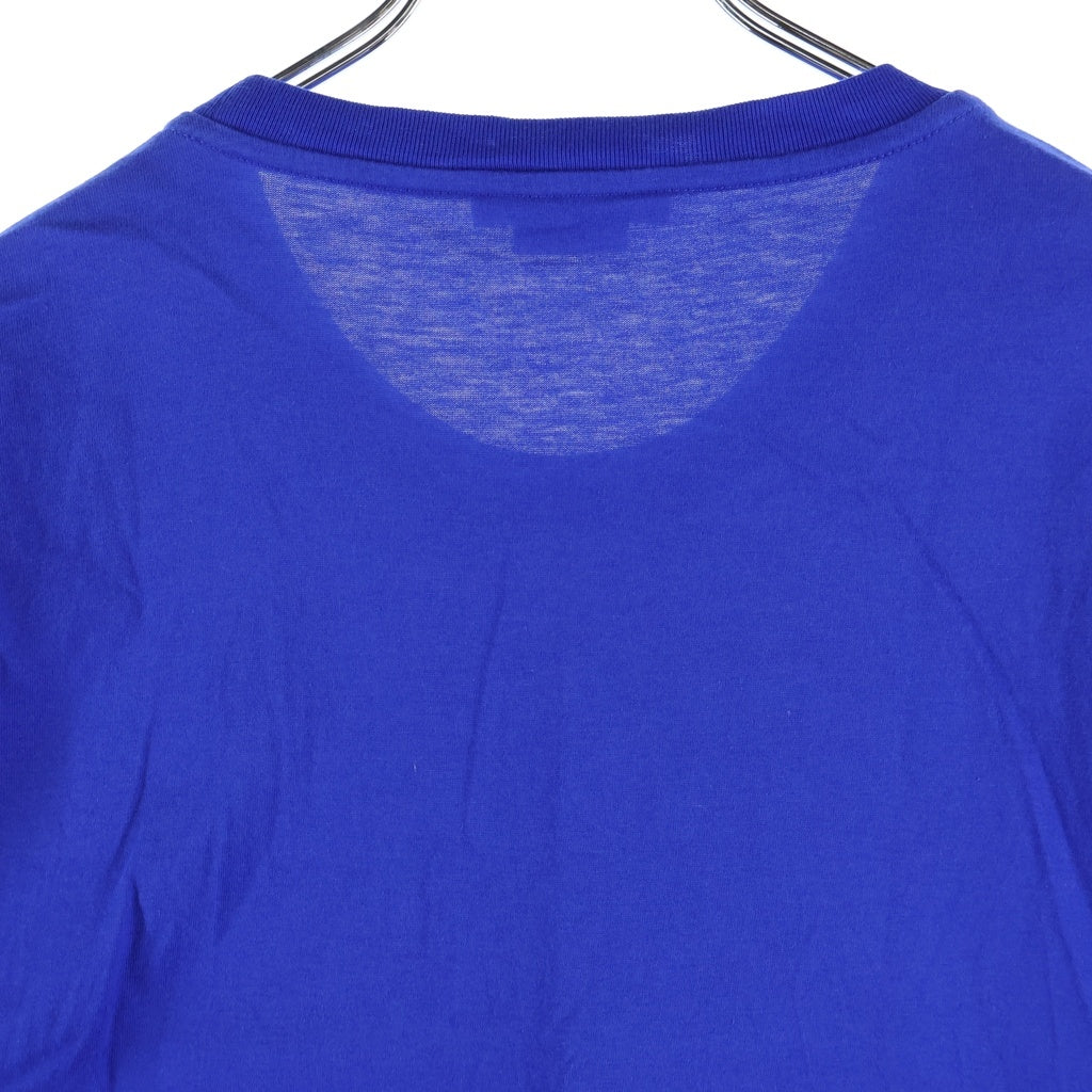 VERSACE(ヴェルサーチ) メデューサ フロントプリント 半袖Tシャツ カットソー ブルー #L