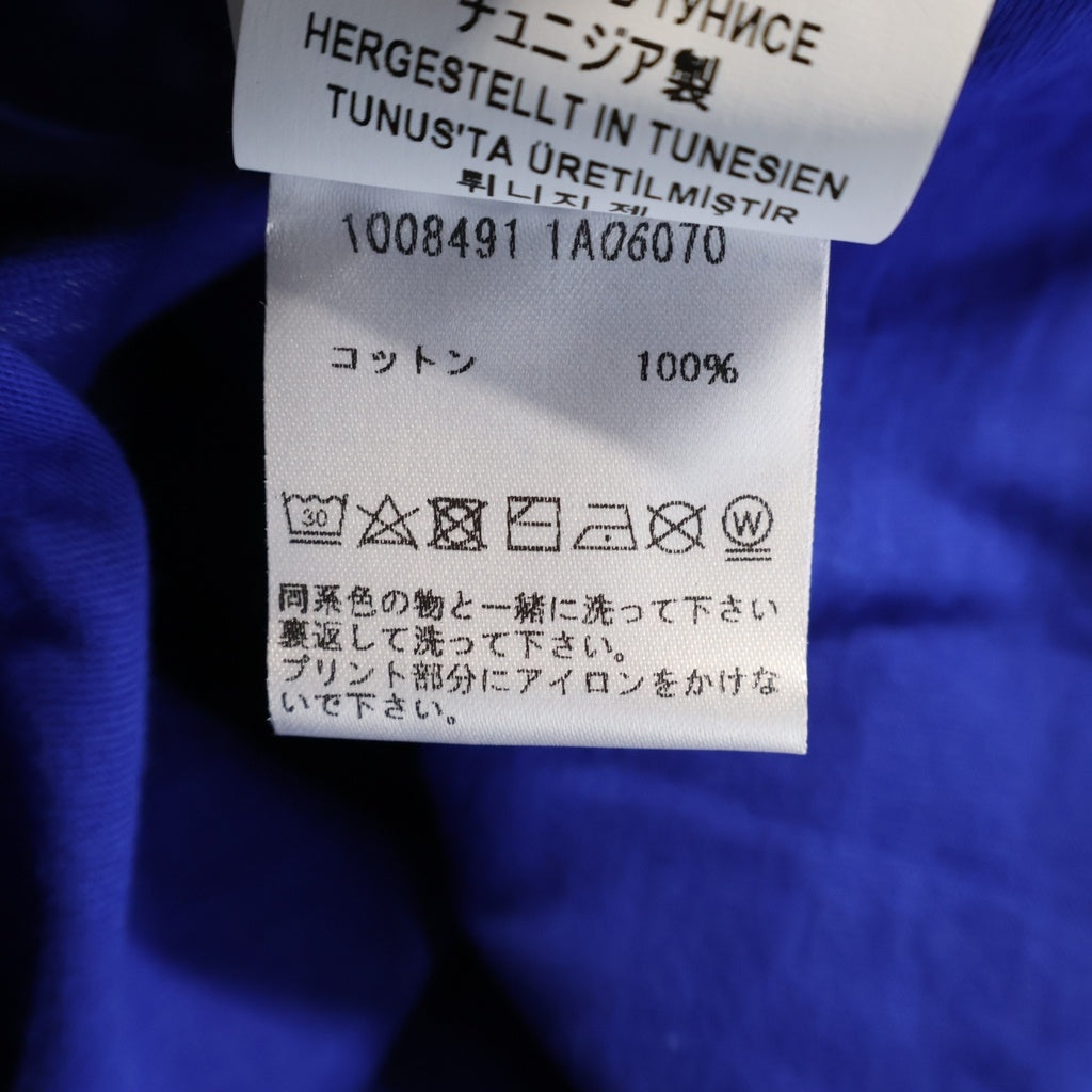 VERSACE(ヴェルサーチ) メデューサ フロントプリント 半袖Tシャツ カットソー ブルー #L