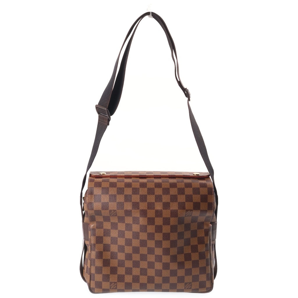 LOUIS VUITTON(ルイヴィトン) ダミエ ナヴィグリオ PVC レザー メッセンジャー ショルダーバッグ ブラウン N45255 レディース