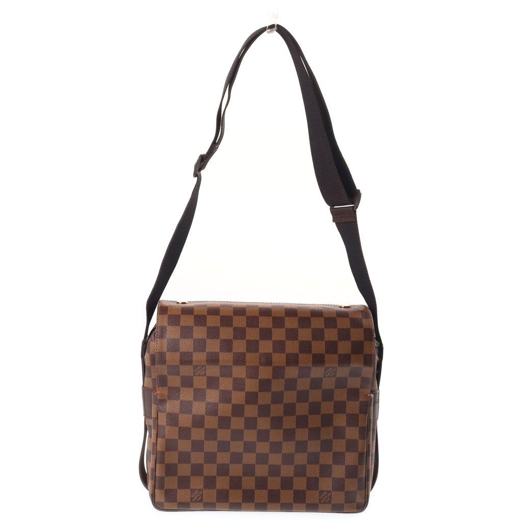 LOUIS VUITTON(ルイヴィトン) ダミエ ナヴィグリオ PVC レザー メッセンジャー ショルダーバッグ ブラウン N45255 レディース